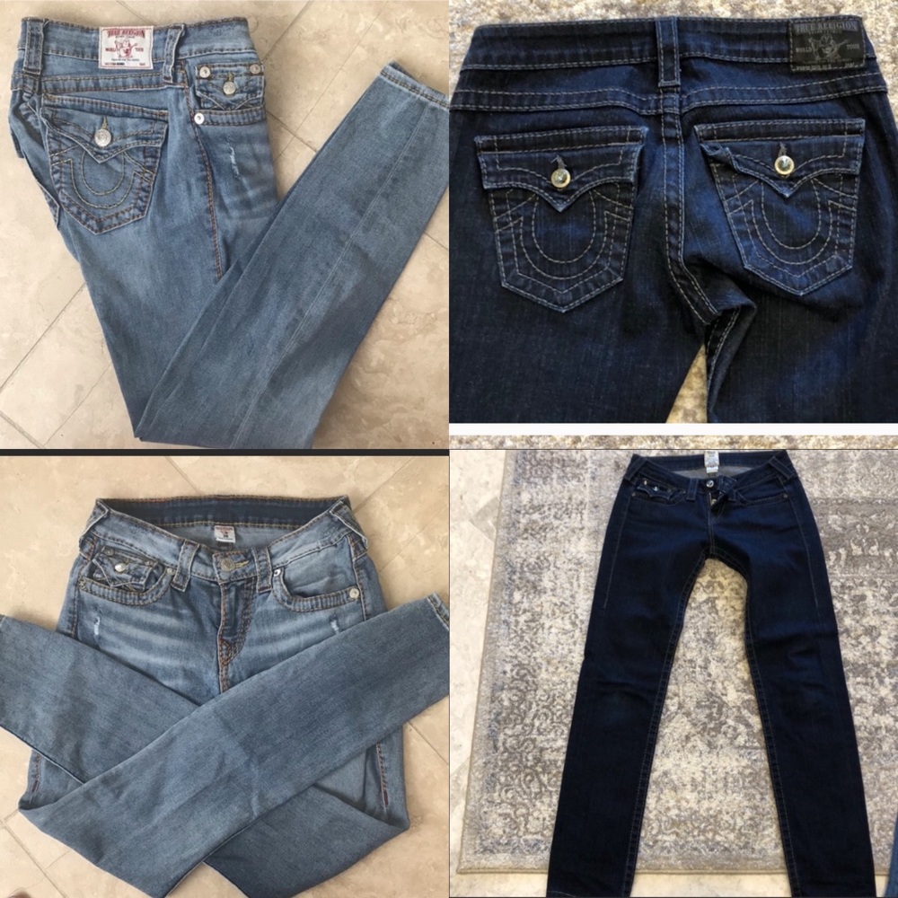 2pairs of TRUE RELIGION JEANS!!